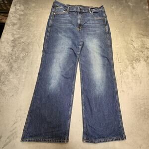 Gap Jeans Womens 16 Blue Medium Wash High Rise Vintage Flare Stretch Denim